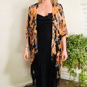 Urban Outfitters Kimchi Blue Kimono with Fringe